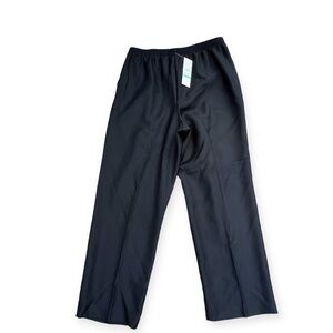 Alfred‎ Dunner Black Size 16 Proportioned Medium Classic Elastic Waist Pants NWT